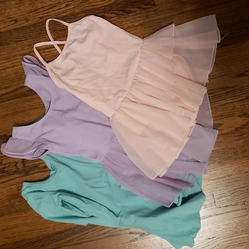 3 ballet leotards